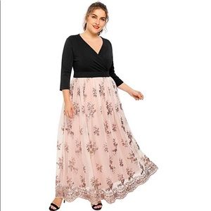 🦄 Plus Size Sequined Maxi Dress ✨